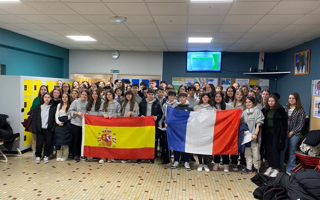 Accueil des élèves espagnols – article dans le Ouest France